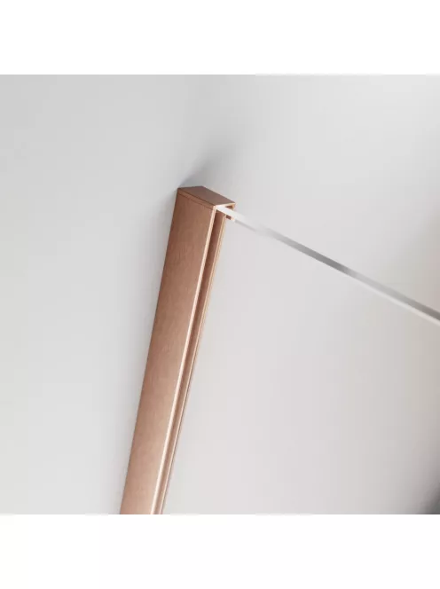 Radaway Furo Brushed Copper KDJ szögletes szálcsiszolt réz zuhanykabin 120x70 átlátszó jobbos
