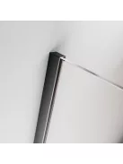 Radaway Furo Brushed GunMetal KDJ szögletes szálcsiszolt fegyvermetál zuhanykabin 100x100 átlátszó balos