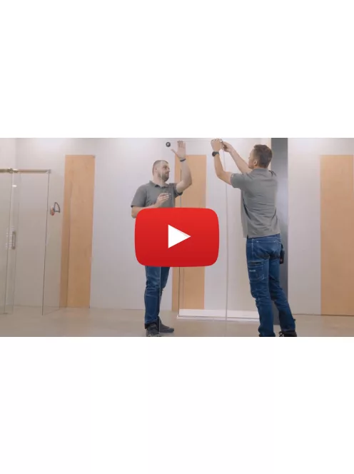 Radaway Furo Brushed GunMetal KDJ szögletes szálcsiszolt fegyvermetál zuhanykabin 100x80 átlátszó jobbos