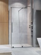 Radaway Furo Brushed GunMetal KDJ szögletes szálcsiszolt fegyvermetál zuhanykabin 130x90 átlátszó balos