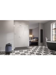   Radaway Essenza Pro White Walk-in fehér zuhanyfal 155 átlátszó