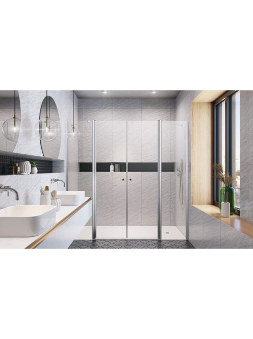 Radaway Eos DWD II zuhanyajtó 180 átlátszó