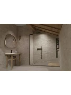   Radaway Modo SL II Black Walk-in fekete zuhanyfal 100 átlátszó balos