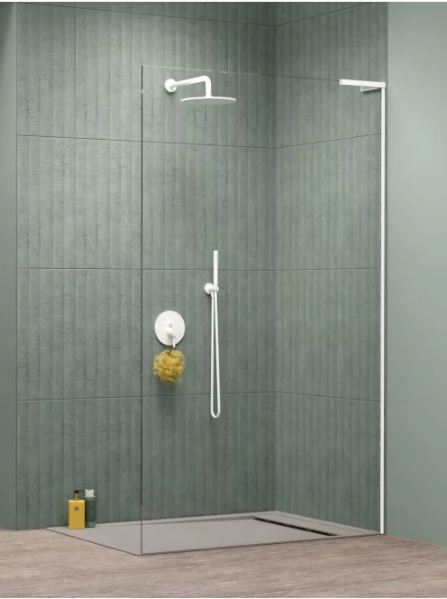 Radaway Modo SL II White Walk-in fehér zuhanyfal 95 átlátszó balos