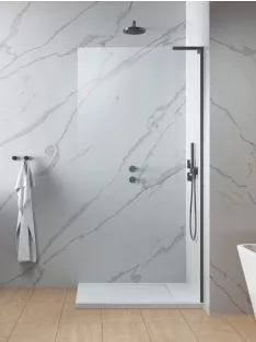   Radaway Modo SL II Brushed Gunmetal Walk-in szálcsiszolt fegyvermetál zuhanyfal 70 átlátszó balos