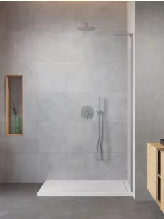  Radaway Modo SL II Brushed Nickel Walk-in szálcsiszolt króm zuhanyfal 50 átlátszó jobbos
