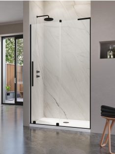   Radaway Furo SL Black DWJ fekete zuhanyajtó 120 átlátszó balos