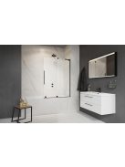 Radaway Furo SL Black PND II fekete kádparaván 120 átlátszó jobbos