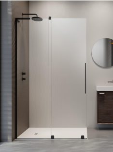   Radaway Furo SL Black Walk-in fekete zuhanyfal 90 átlátszó balos