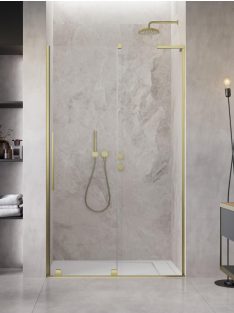   Radaway Furo SL Brushed Gold DWJ szálcsiszolt arany zuhanyajtó 90 átlátszó jobbos