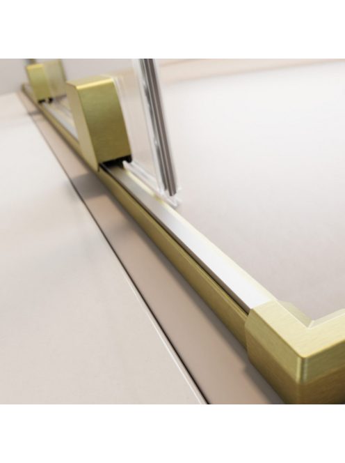 Radaway Furo SL Brushed Gold DWJ szálcsiszolt arany zuhanyajtó 110 átlátszó jobbos