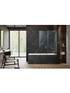 Radaway Furo SL Brushed Gold PND II szálcsiszolt arany kádparaván 110 átlátszó balos