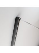 Radaway Furo SL Brushed Gunmetal DWJ szálcsiszolt fegyvermetál zuhanyajtó 120 átlátszó balos