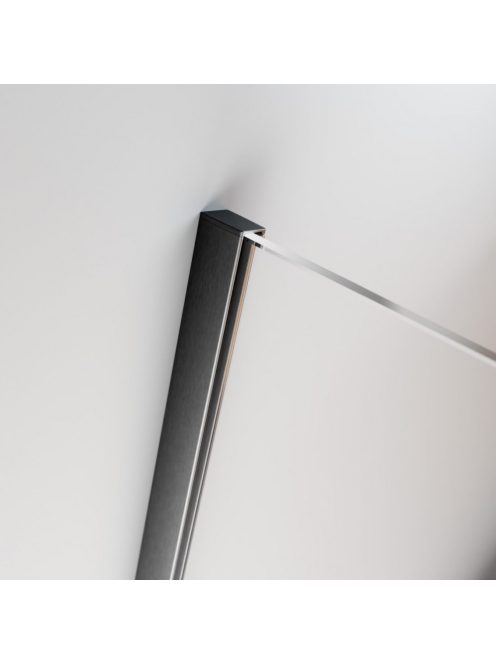 Radaway Furo SL Brushed Gunmetal DWJ szálcsiszolt fegyvermetál zuhanyajtó 120 átlátszó balos