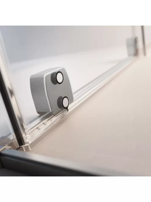 Radaway Furo SL Brushed Nickel KDD szögletes szálcsiszolt króm zuhanykabin 80x80 átlátszó