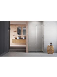   Radaway Furo SL Brushed Nickel DWJ szálcsiszolt króm zuhanyajtó 90 átlátszó balos