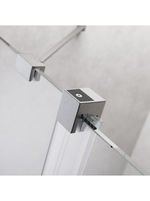 Radaway Furo SL Brushed Nickel DWJ szálcsiszolt króm zuhanyajtó 90 átlátszó balos