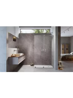   Radaway Furo SL Brushed Nickel Walk-in szálcsiszolt króm zuhanyfal 110 átlátszó jobbos