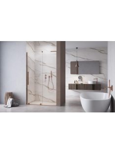   Radaway Furo SL Brushed Copper DWJ szálcsiszolt réz zuhanyajtó 120 átlátszó balos
