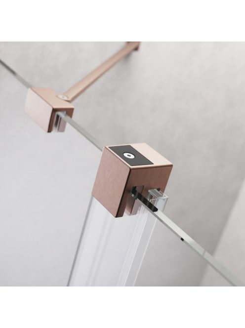Radaway Furo SL Brushed Copper DWJ szálcsiszolt réz zuhanyajtó 120 átlátszó balos