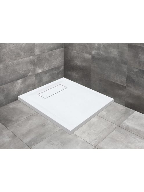 Radaway Doris C lapos szögletes zuhanytálca 90x90 szürke