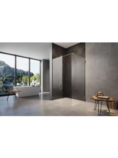   Radaway Essenza Pro Gold Walk-in III arany zuhanyfal 50x50 átlátszó