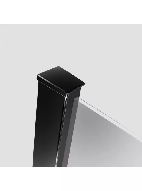 Radaway Modo New Black III Walk-in fekete zuhanyfal 50x50 átlátszó