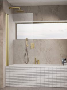   Radaway Nes Brushed Gold PNJ I szálcsiszolt arany kádparaván 90 átlátszó jobbos