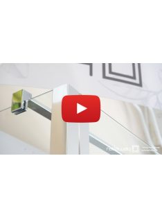   Radaway Nes ﻿Brushed Gold PND I ﻿szálcsiszolt arany kádparaván 130 átlátszó balos