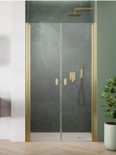   Radaway Nes ﻿Brushed Gold DWD I﻿ szálcsiszolt arany zuhanyajtó 90 átlátszó