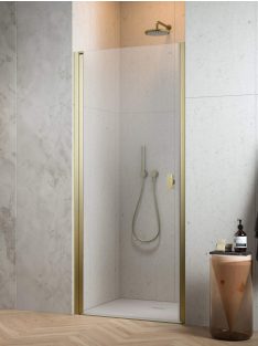   Radaway Nes ﻿Brushed Gold DWJ I﻿ szálcsiszolt arany zuhanyajtó 100 átlátszó jobbos