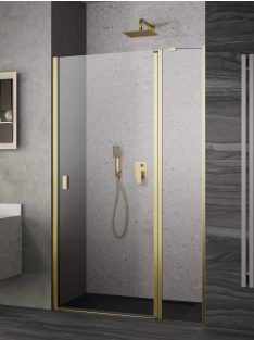   Radaway Nes ﻿Brushed Gold DWJ II﻿ szálcsiszolt arany zuhanyajtó 110 átlátszó balos