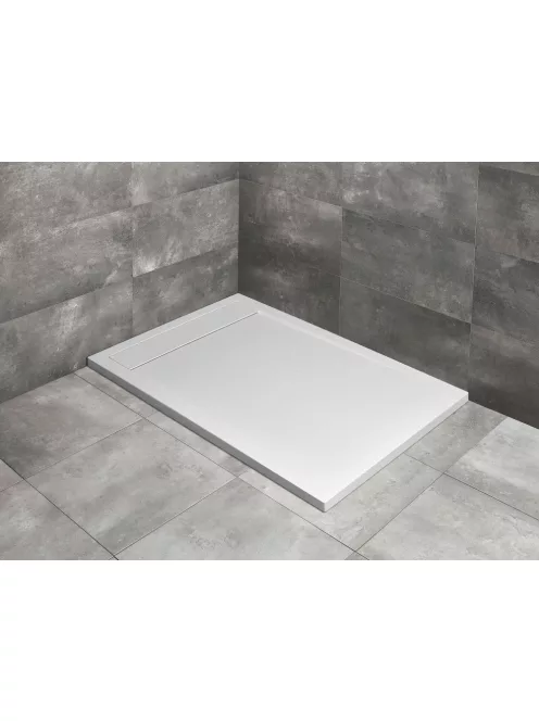 Radaway Teos F lapos szögletes zuhanytálca 210x90 fekete, ajándék szifonnal