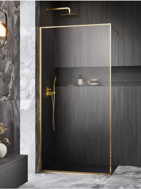 Radaway Modo F II Gold Walk-in arany zuhanyfal﻿﻿﻿﻿ 95 átlátszó