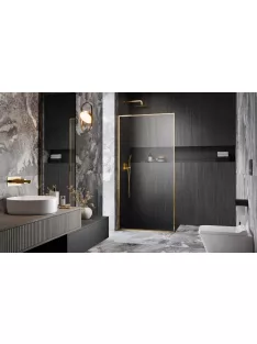   Radaway Modo F SL II Gold Walk-in arany zuhanyfal﻿﻿﻿﻿ 60 átlátszó jobbos