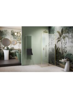   Radaway ﻿Modo F SL II Brushed Gold Walk-in szálcsiszolt arany zuhanyfal 60 átlátszó balos