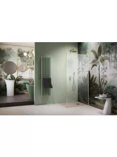   Radaway Modo F SL II Brushed Gold Walk-in szálcsiszolt arany zuhanyfal 120 átlátszó jobbos