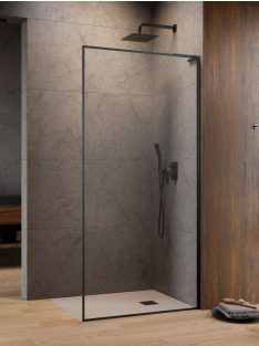   Radaway ﻿Modo F SL II Brushed GunMetal Walk-in szálcsiszolt fegyvermetál zuhanyfal 90 átlátszó balos