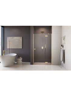   Radaway Essenza Gold ﻿DWJ ﻿arany zuhanyajtó 110 átlátszó jobbos