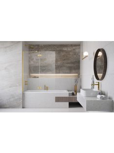   Radaway Essenza Gold ﻿PND II ﻿arany kádparaván 120 átlátszó jobbos