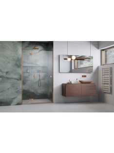   Radaway Essenza Brushed Copper ﻿DWJ ﻿szálcsiszolt réz zuhanyajtó 90 átlátszó balos