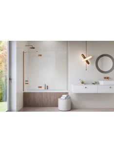   Radaway Essenza Brushed Copper ﻿PND II ﻿szálcsiszolt réz kádparaván﻿﻿ 140 átlátszó jobbos