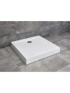   Radaway Doros Stone C szögletes zuhanytálca előlappal 100x100 antracit, ajándék szifonnal