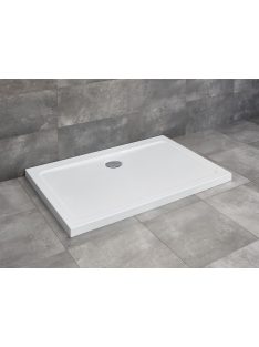   Radaway Doros Stone D szögletes lapos zuhanytálca 100x90 antracit, ajándék szifonnal
