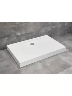   Radaway Doros Stone D szögletes zuhanytálca előlappal 90x80 fekete, ajándék szifonnal