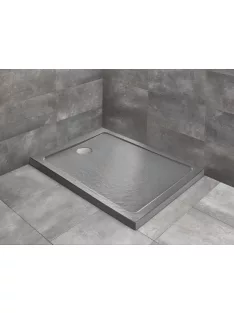   Radaway Doros Stone F szögletes lapos zuhanytálca 120x90 fehér, ajándék szifonnal