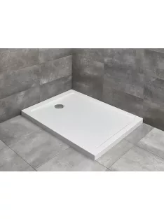   Radaway Doros Stone F szögletes lapos zuhanytálca 120x90 fekete, ajándék szifonnal