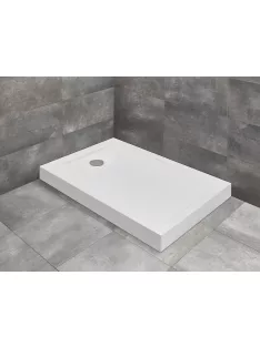   Radaway Doros Stone F szögletes zuhanytálca előlappal 140x100 fekete, ajándék szifonnal