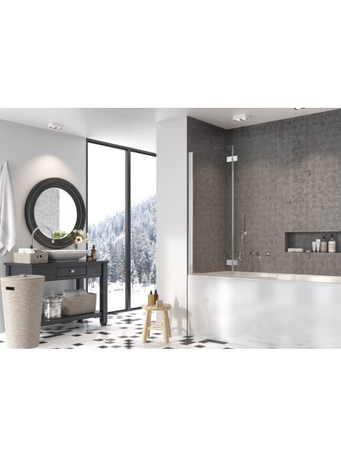 Radaway Nes PND I kádparaván 130 átlátszó balos