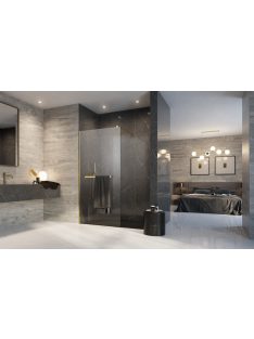   Radaway Modo New Gold II Walk-in arany zuhanyfal törölközőtartóval 150 átlátszó